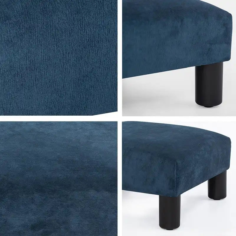 Tabouret marchepied pour animaux de compagnie en tissu rembourré Adeco Ottoman