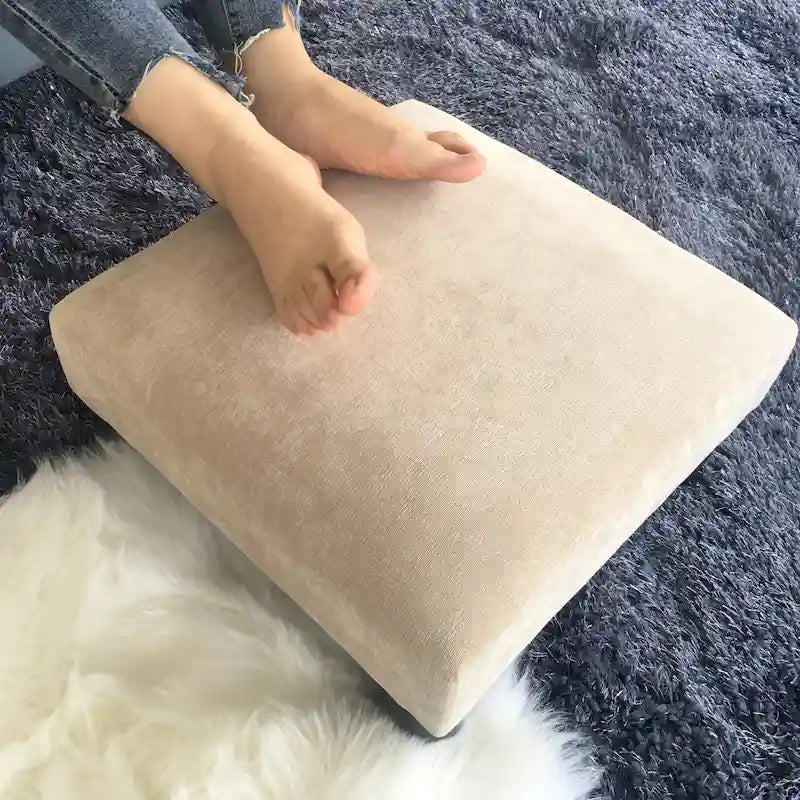 Tabouret marchepied pour animaux de compagnie en tissu rembourré Adeco Ottoman