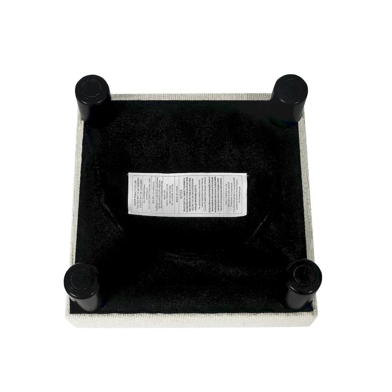 Tabouret marchepied pour animaux de compagnie en tissu rembourré Adeco Ottoman