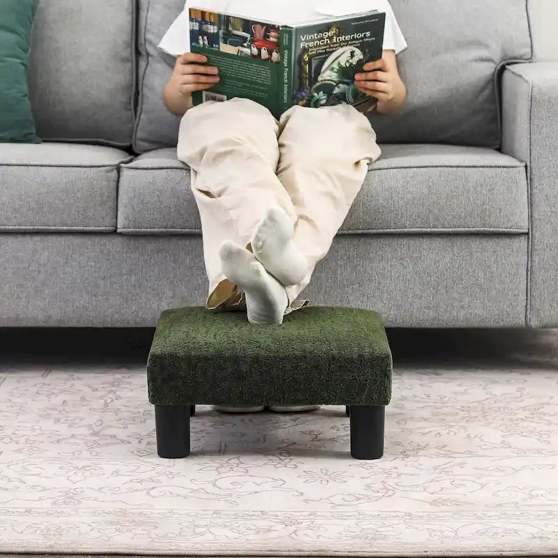Tabouret marchepied pour animaux de compagnie en tissu rembourré Adeco Ottoman