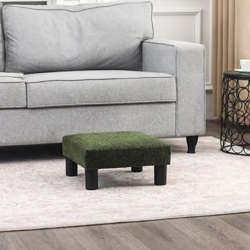 Tabouret marchepied pour animaux de compagnie en tissu rembourré Adeco Ottoman