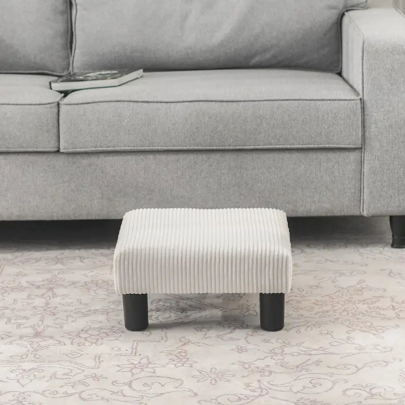 Tabouret marchepied pour animaux de compagnie en tissu rembourré Adeco Ottoman