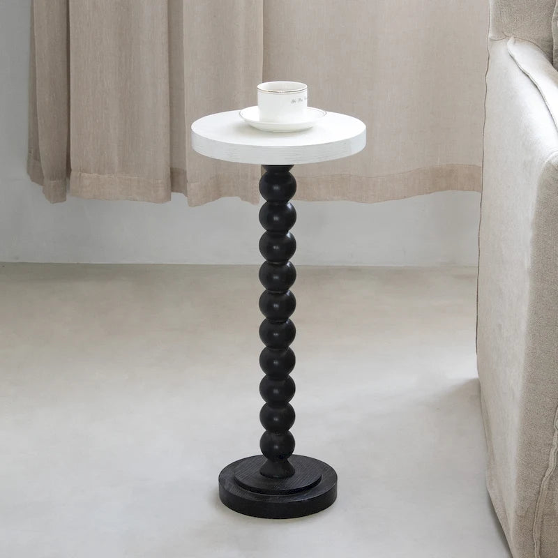 COZAYH Table d'appoint contemporaine avec base piédestal