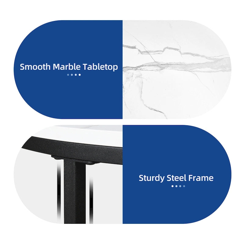 Table basse ronde à 2 niveaux Moasis Industrial avec étagère