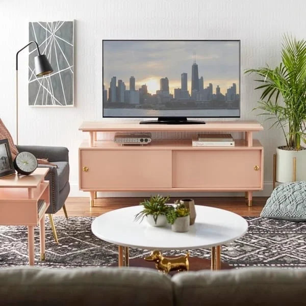 Meuble TV en bois Simple Living Margo style moderne du milieu du siècle
