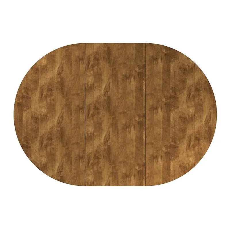 Table à manger ovale bicolore en bois massif Eleanor par iNSPIRE Q Classic