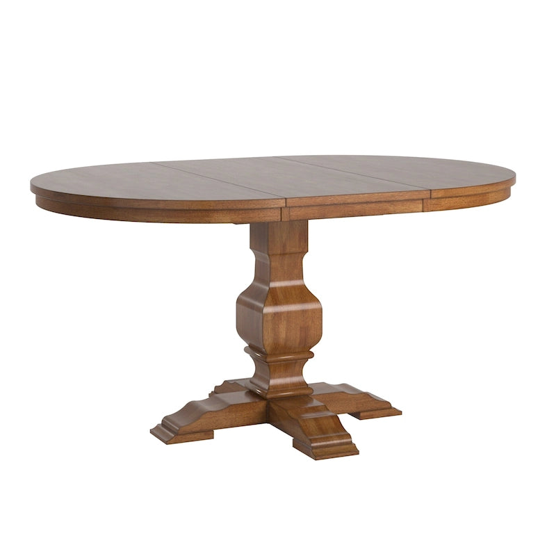 Table à manger ovale bicolore en bois massif Eleanor par iNSPIRE Q Classic