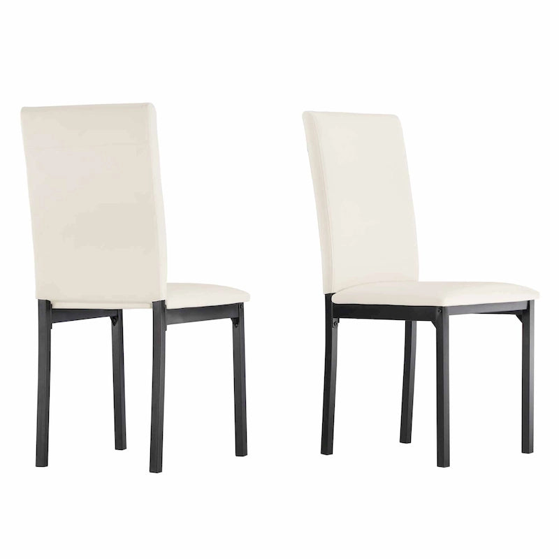 Chaise de salle à manger Darcy Espresso en métal tapissée (lot de 2) par iNSPIRE Q Bold
