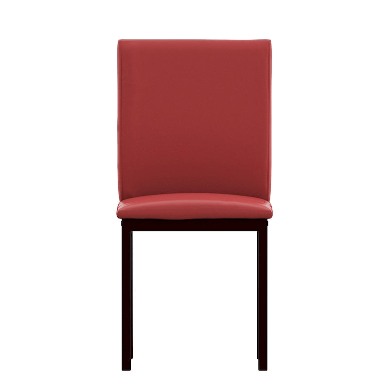 Chaise de salle à manger Darcy Espresso en métal tapissée (lot de 2) par iNSPIRE Q Bold