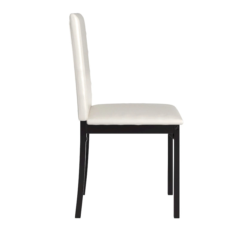 Chaise de salle à manger Darcy Espresso en métal tapissée (lot de 2) par iNSPIRE Q Bold