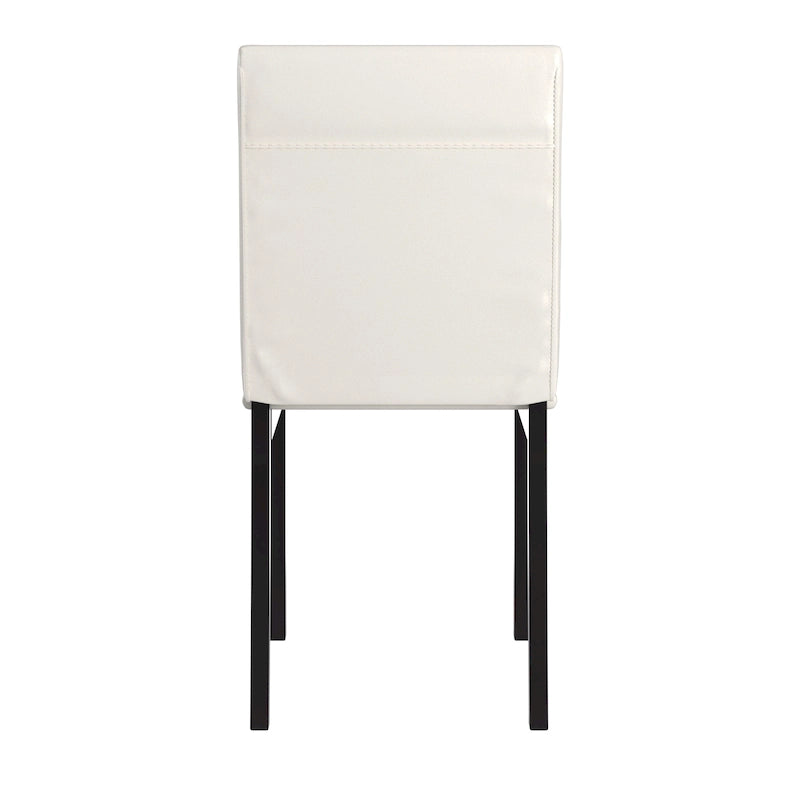 Chaise de salle à manger Darcy Espresso en métal tapissée (lot de 2) par iNSPIRE Q Bold