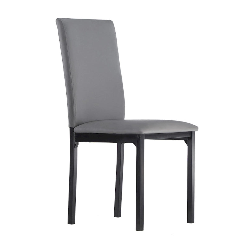 Chaise de salle à manger Darcy Espresso en métal tapissée (lot de 2) par iNSPIRE Q Bold