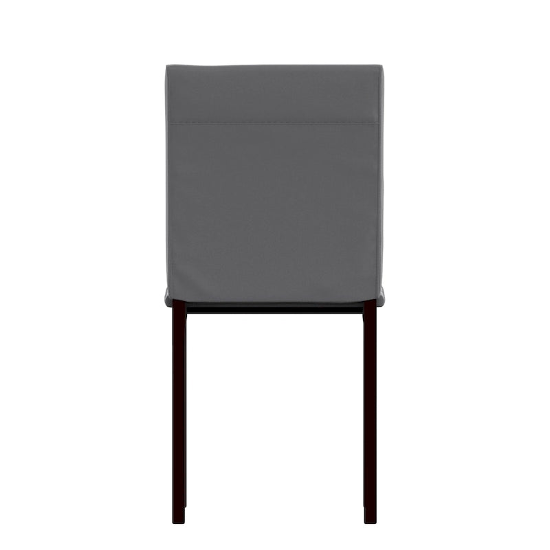 Chaise de salle à manger Darcy Espresso en métal tapissée (lot de 2) par iNSPIRE Q Bold