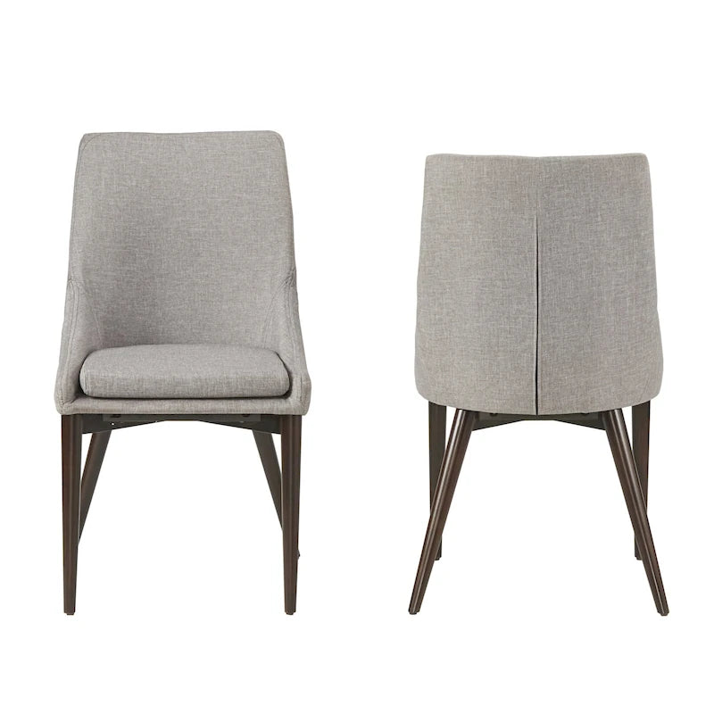 Chaises de salle à manger Sasha à dossier incurvé Mid-century (lot de 2) par iNSPIRE Q Modern