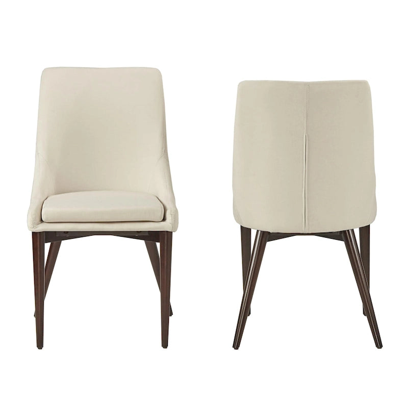Chaises de salle à manger Sasha à dossier incurvé Mid-century (lot de 2) par iNSPIRE Q Modern