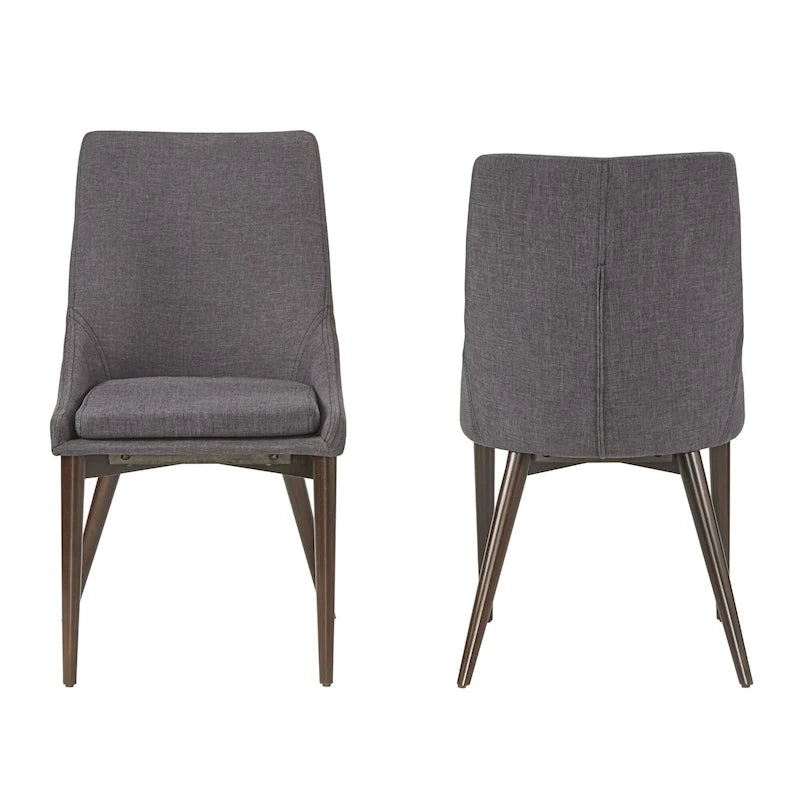 Chaises de salle à manger Sasha à dossier incurvé Mid-century (lot de 2) par iNSPIRE Q Modern