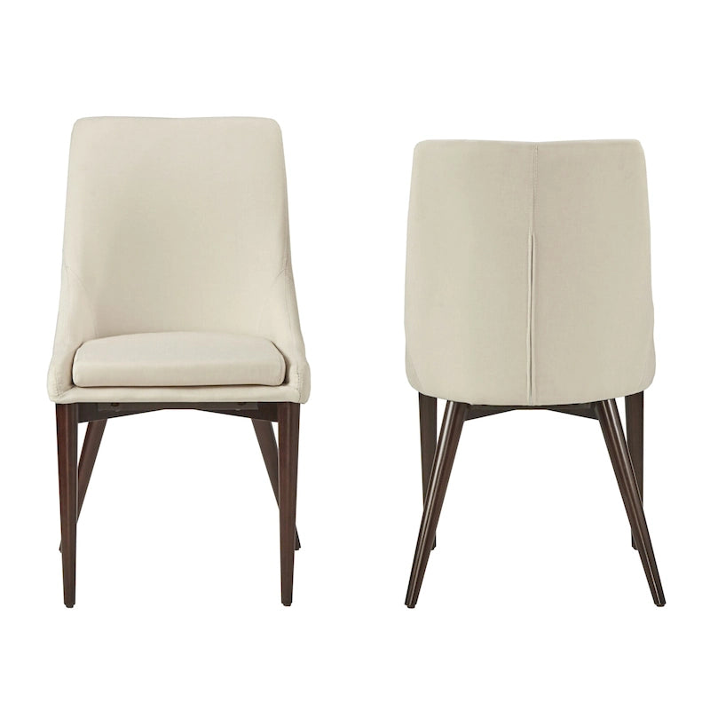 Chaises de salle à manger Sasha à dossier incurvé Mid-century (lot de 2) par iNSPIRE Q Modern