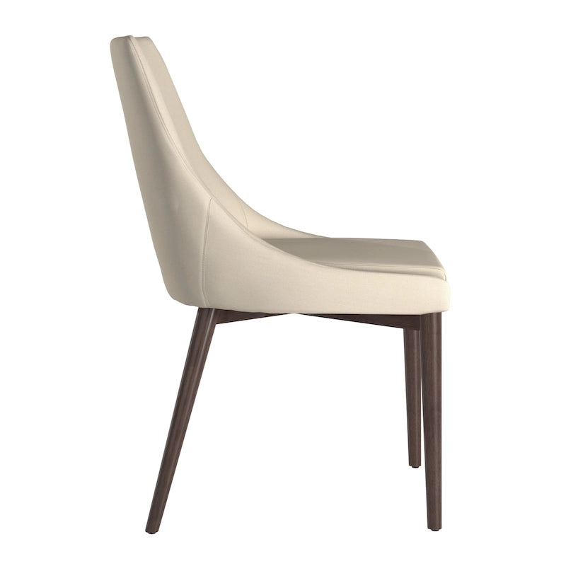 Chaises de salle à manger Sasha à dossier incurvé Mid-century (lot de 2) par iNSPIRE Q Modern