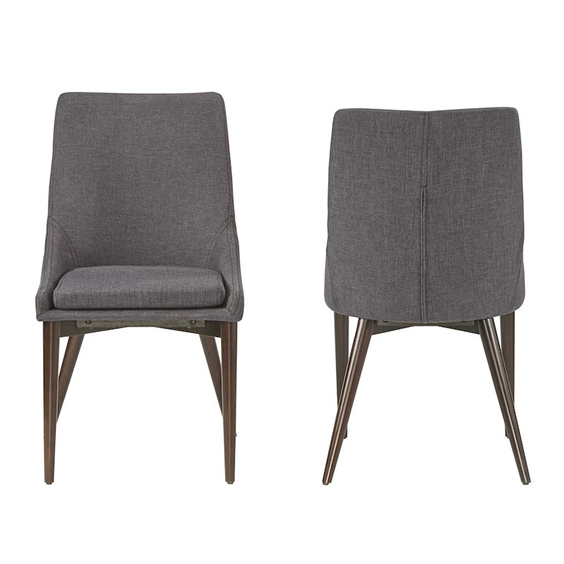 Chaises de salle à manger Sasha à dossier incurvé Mid-century (lot de 2) par iNSPIRE Q Modern