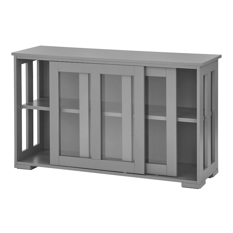 Argentier empilable avec portes coulissantes en verre Porch & Den Jefferson