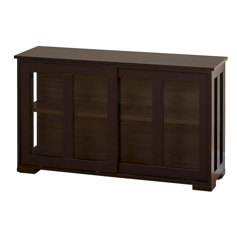 Argentier empilable avec portes coulissantes en verre Porch & Den Jefferson