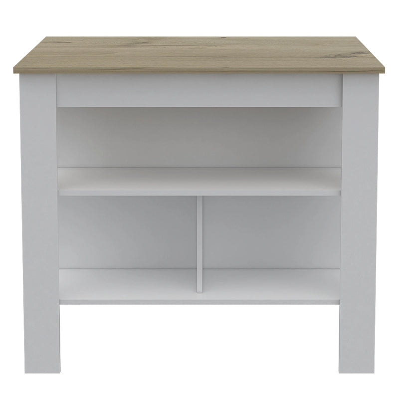 FM Furniture Brooklyn Îlot de cuisine avec surface antibactérienne