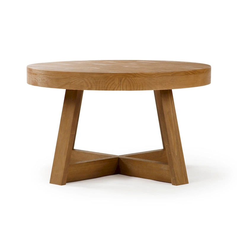 Table basse ronde classique Plank and Beam - 30