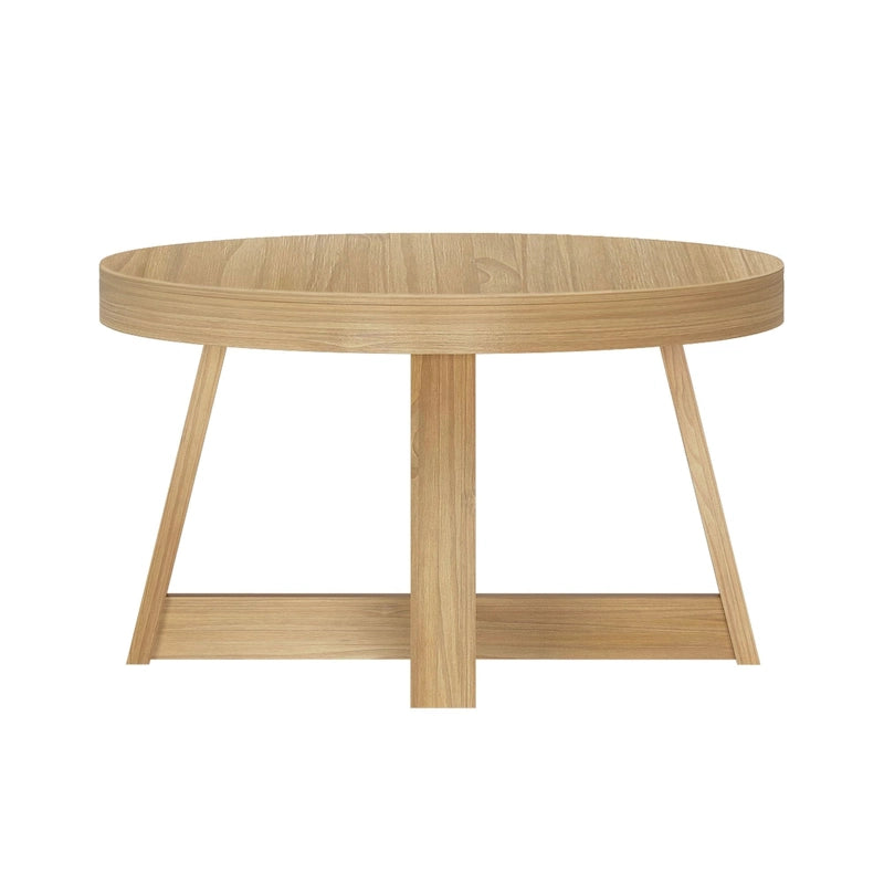 Table basse ronde classique Plank and Beam - 30