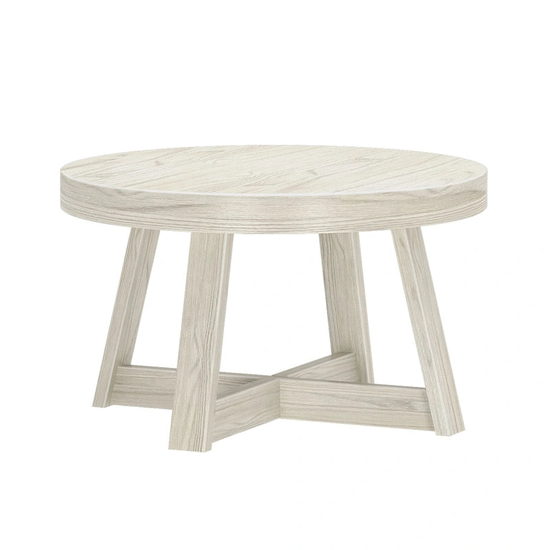 Table basse ronde classique Plank and Beam - 30