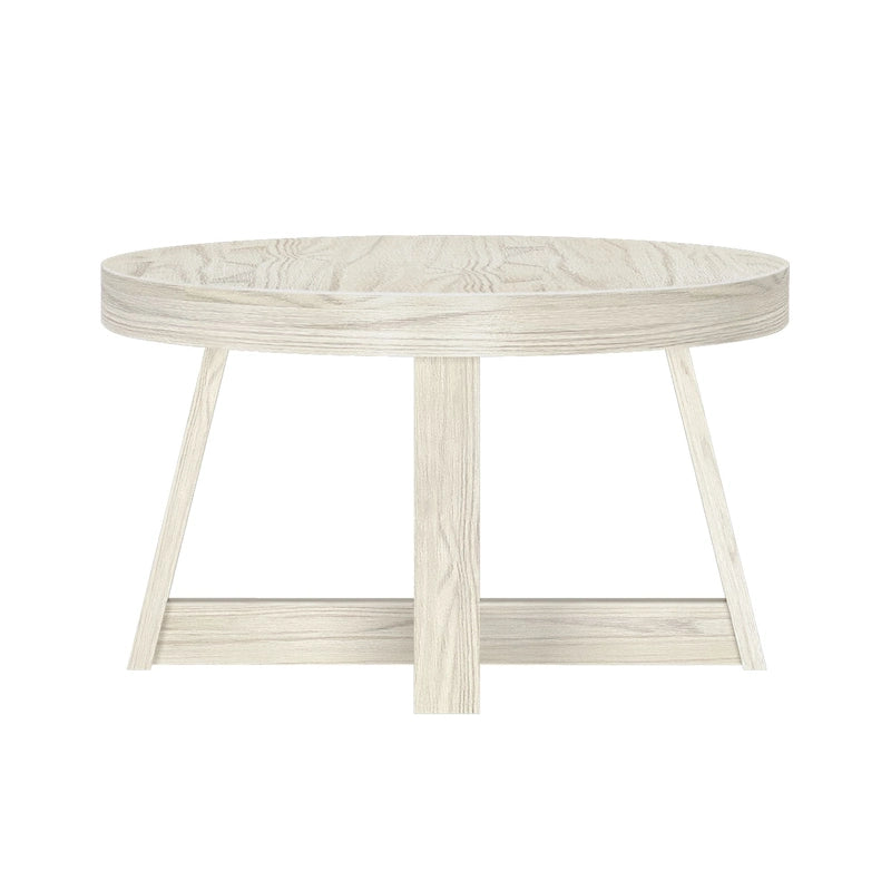 Table basse ronde classique Plank and Beam - 30