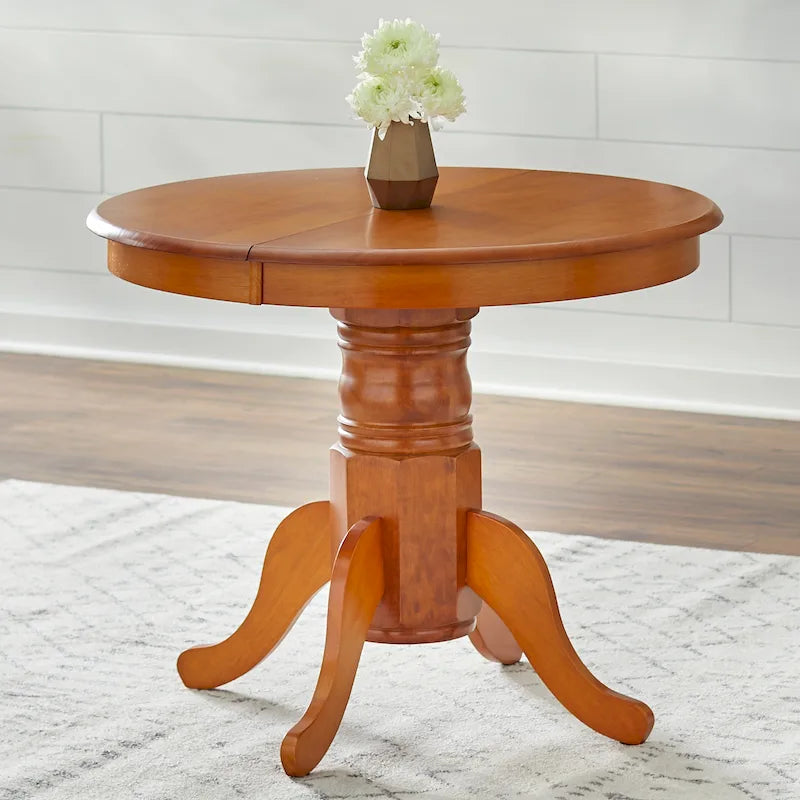 Table de salle à manger en bois massif Simple Living Carolina Farmhouse avec rallonge