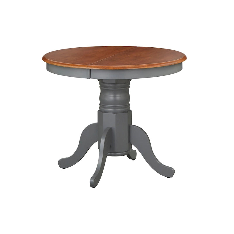 Table de salle à manger en bois massif Simple Living Carolina Farmhouse avec rallonge