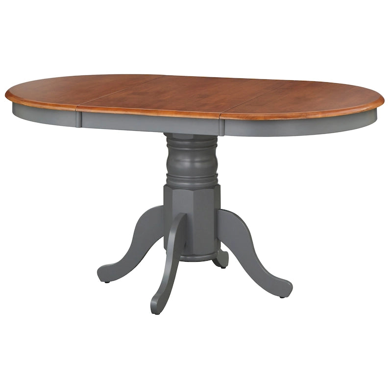 Table de salle à manger en bois massif Simple Living Carolina Farmhouse avec rallonge