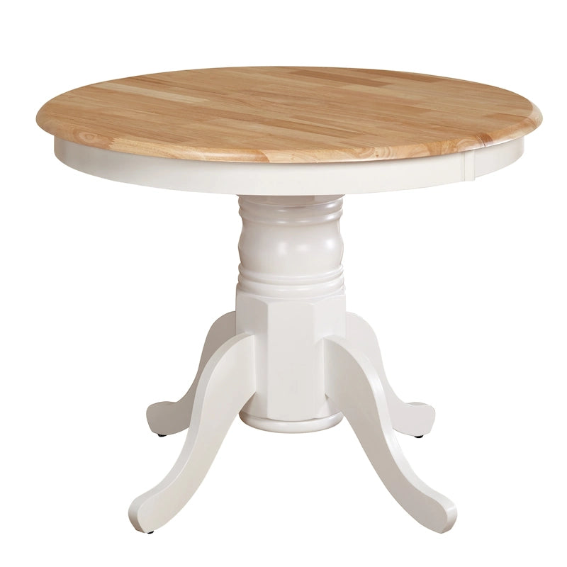 Table de salle à manger en bois massif Simple Living Carolina Farmhouse avec rallonge