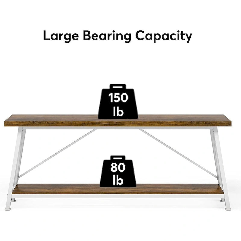 Table console étroite de 70,9 pouces de long à placer derrière un canapé pour une entrée