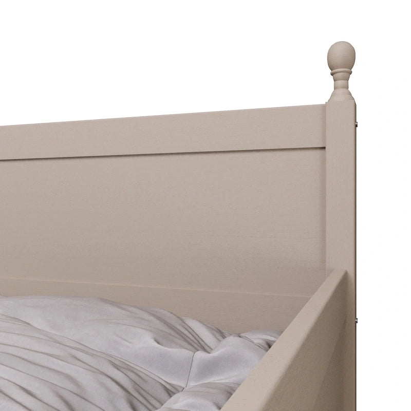 Lit de repos gigogne simple en bois de style Mid-Century Modern de CraftPorch
