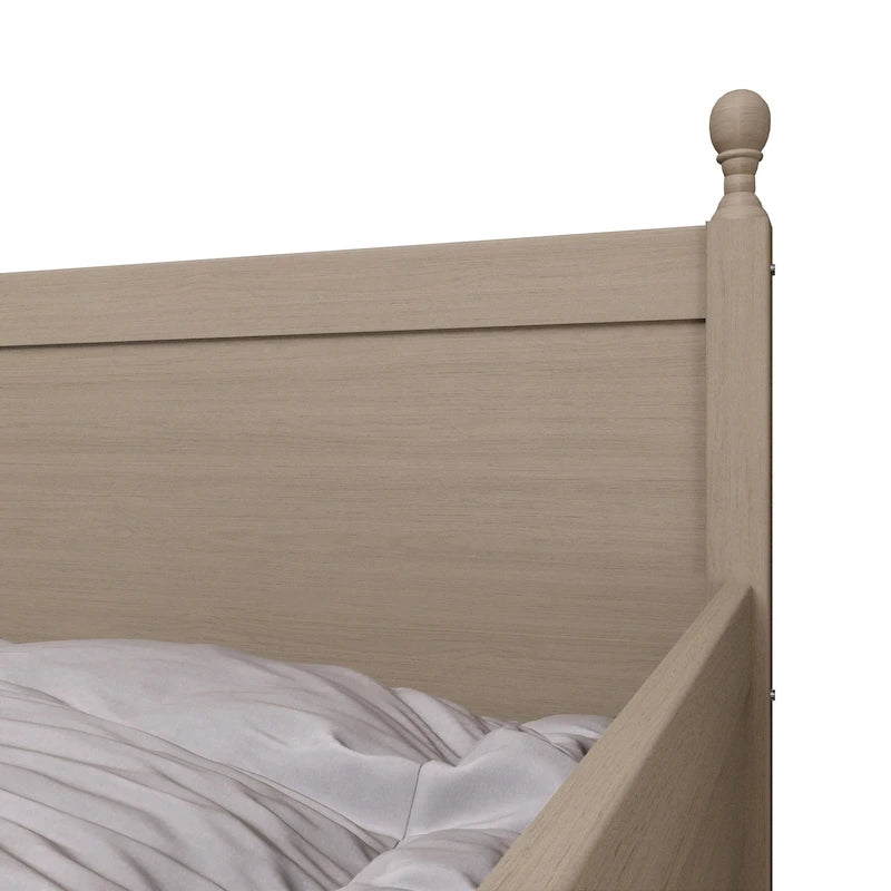 Lit de repos gigogne simple en bois de style Mid-Century Modern de CraftPorch