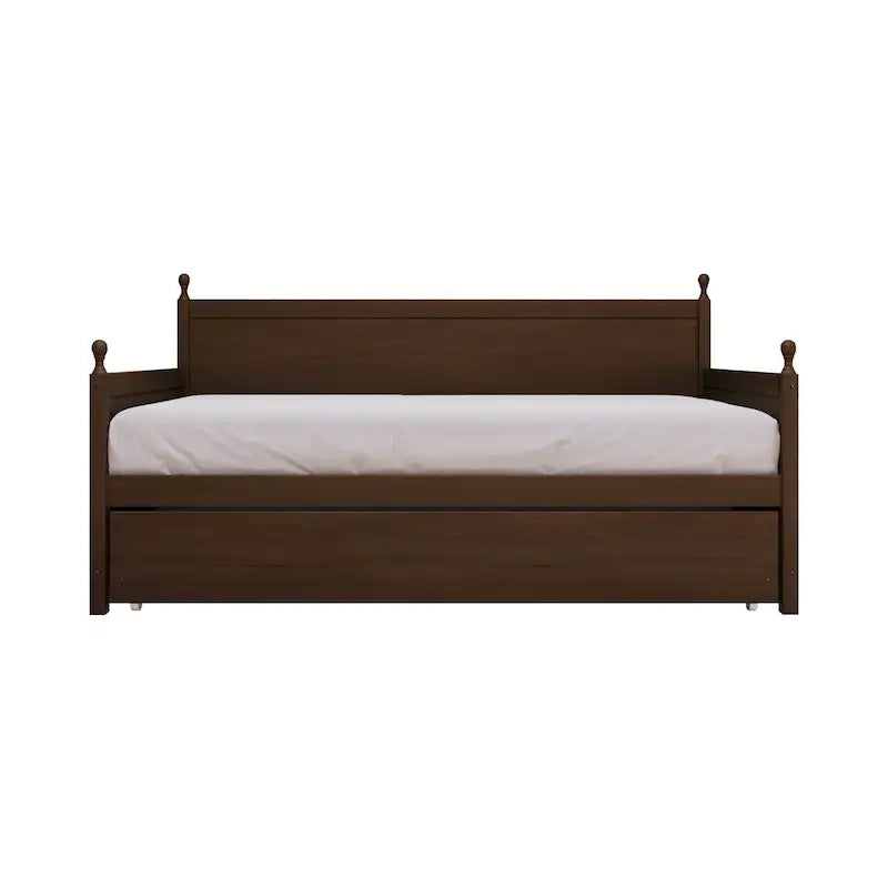 Lit de repos gigogne simple en bois de style Mid-Century Modern de CraftPorch