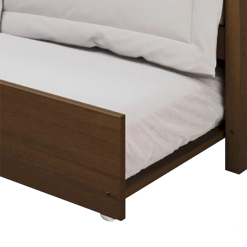 Lit de repos gigogne simple en bois de style Mid-Century Modern de CraftPorch