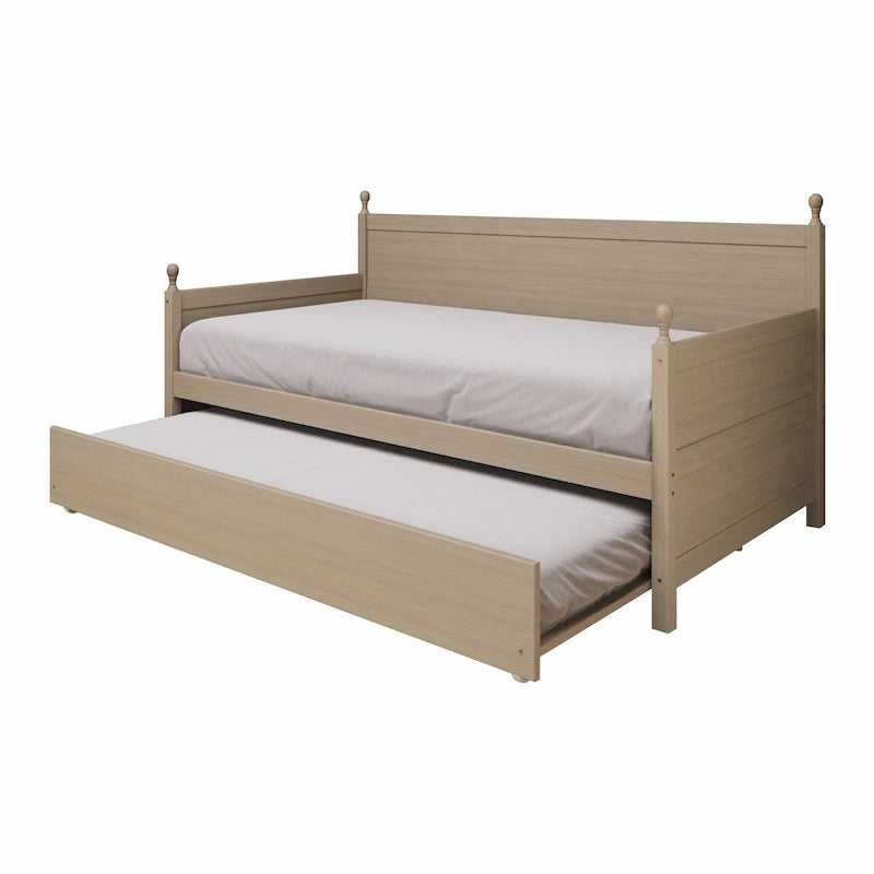 Lit de repos gigogne simple en bois de style Mid-Century Modern de CraftPorch