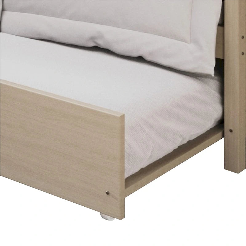 Lit de repos gigogne simple en bois de style Mid-Century Modern de CraftPorch