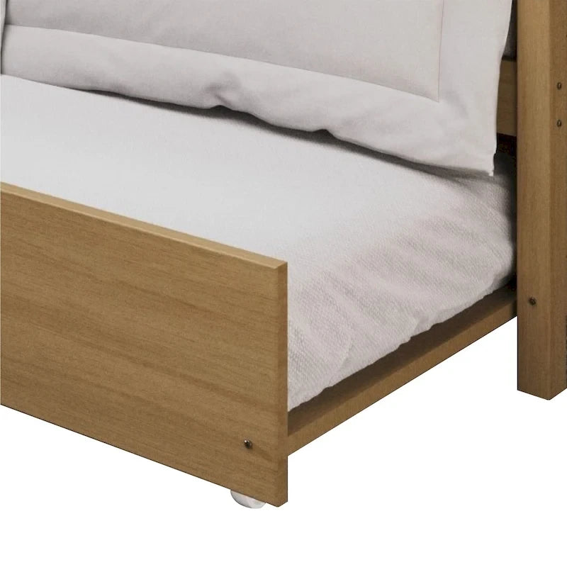 Lit de repos gigogne simple en bois de style Mid-Century Modern de CraftPorch