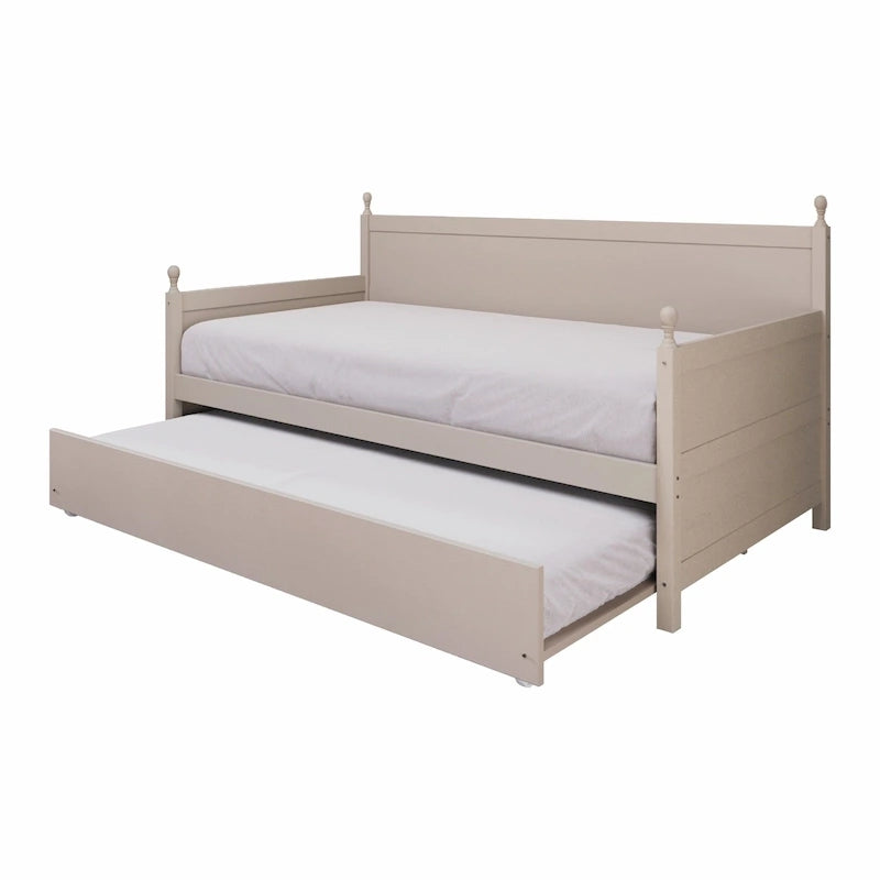 Lit de repos gigogne simple en bois de style Mid-Century Modern de CraftPorch