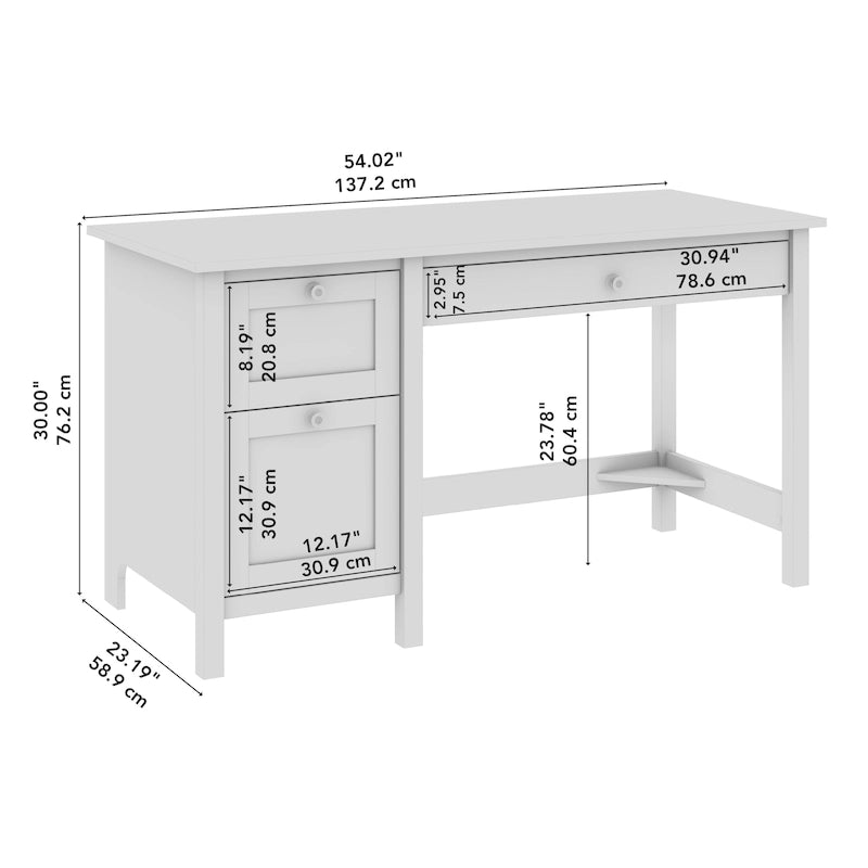 Bureau d'ordinateur 54W Mayfield avec tiroirs de Bush Furniture