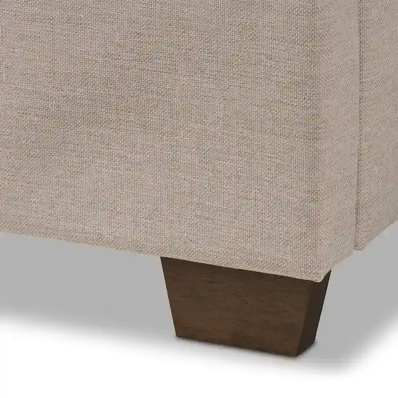 Lit rembourré en tissu contemporain Tarahne de Copper Grove