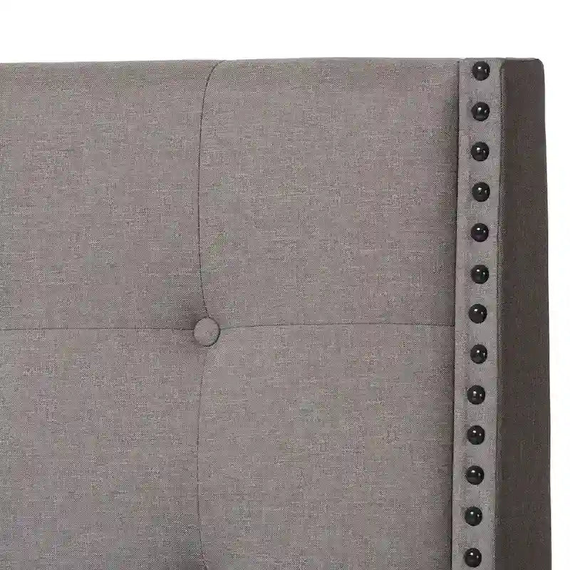 Lit rembourré en tissu contemporain Tarahne de Copper Grove
