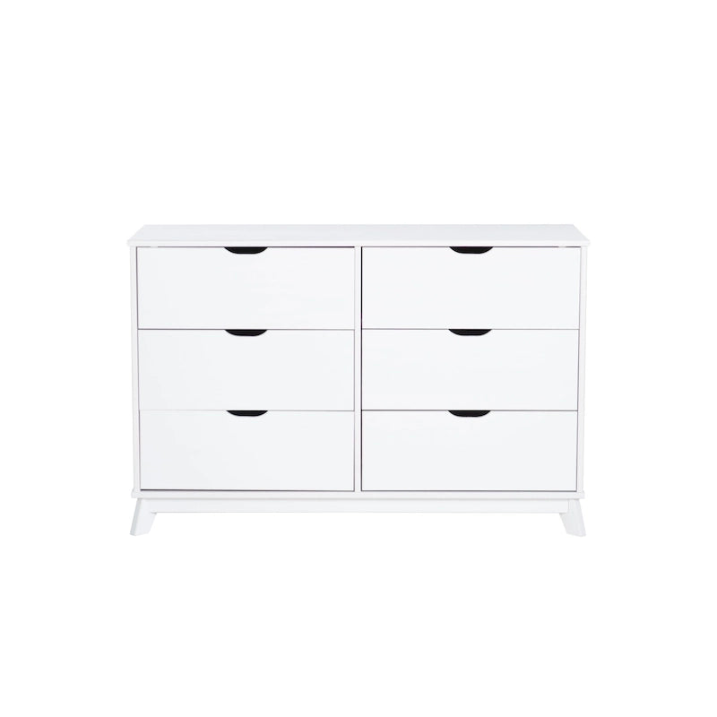Ensemble de chambre à coucher 3 pièces Purcell en pin avec commode à 6 tiroirs et tables de chevet à 3 tiroirs (ensemble de 2)