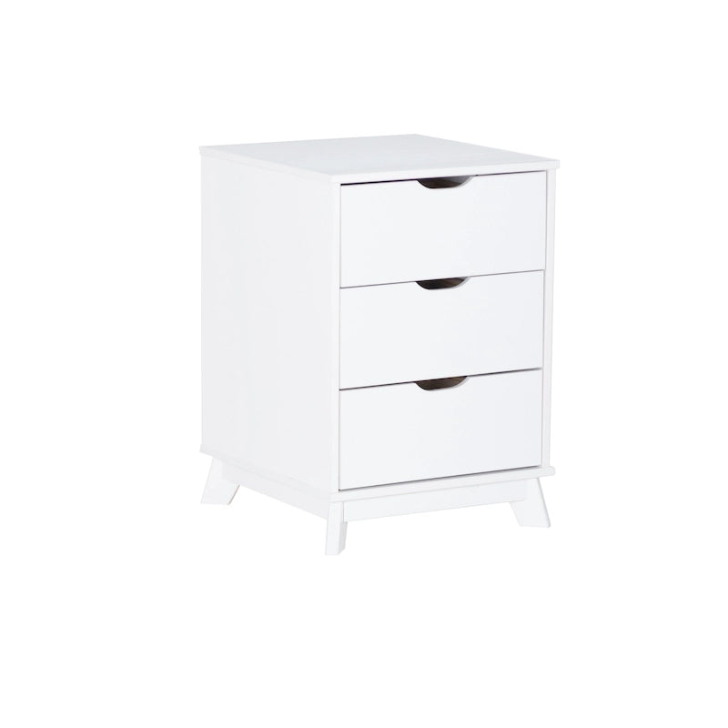 Ensemble de chambre à coucher 3 pièces Purcell en pin avec commode à 6 tiroirs et tables de chevet à 3 tiroirs (ensemble de 2)
