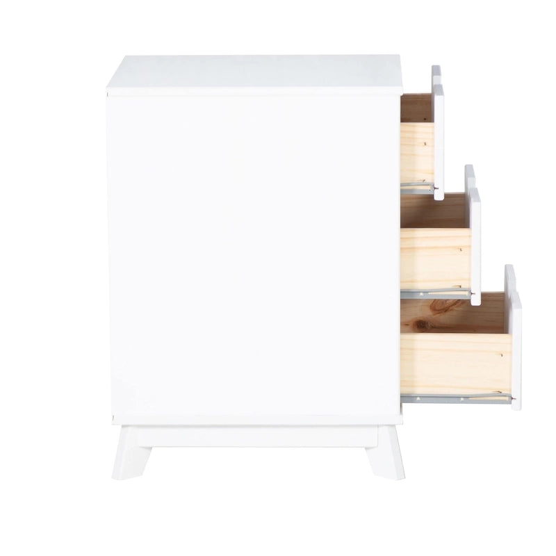 Ensemble de chambre à coucher 3 pièces Purcell en pin avec commode à 6 tiroirs et tables de chevet à 3 tiroirs (ensemble de 2)