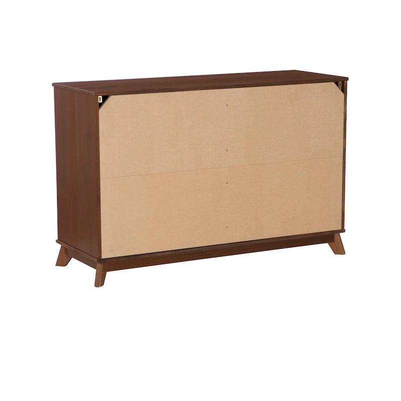 Ensemble de chambre à coucher 3 pièces Purcell en pin avec commode à 6 tiroirs et tables de chevet à 3 tiroirs (ensemble de 2)